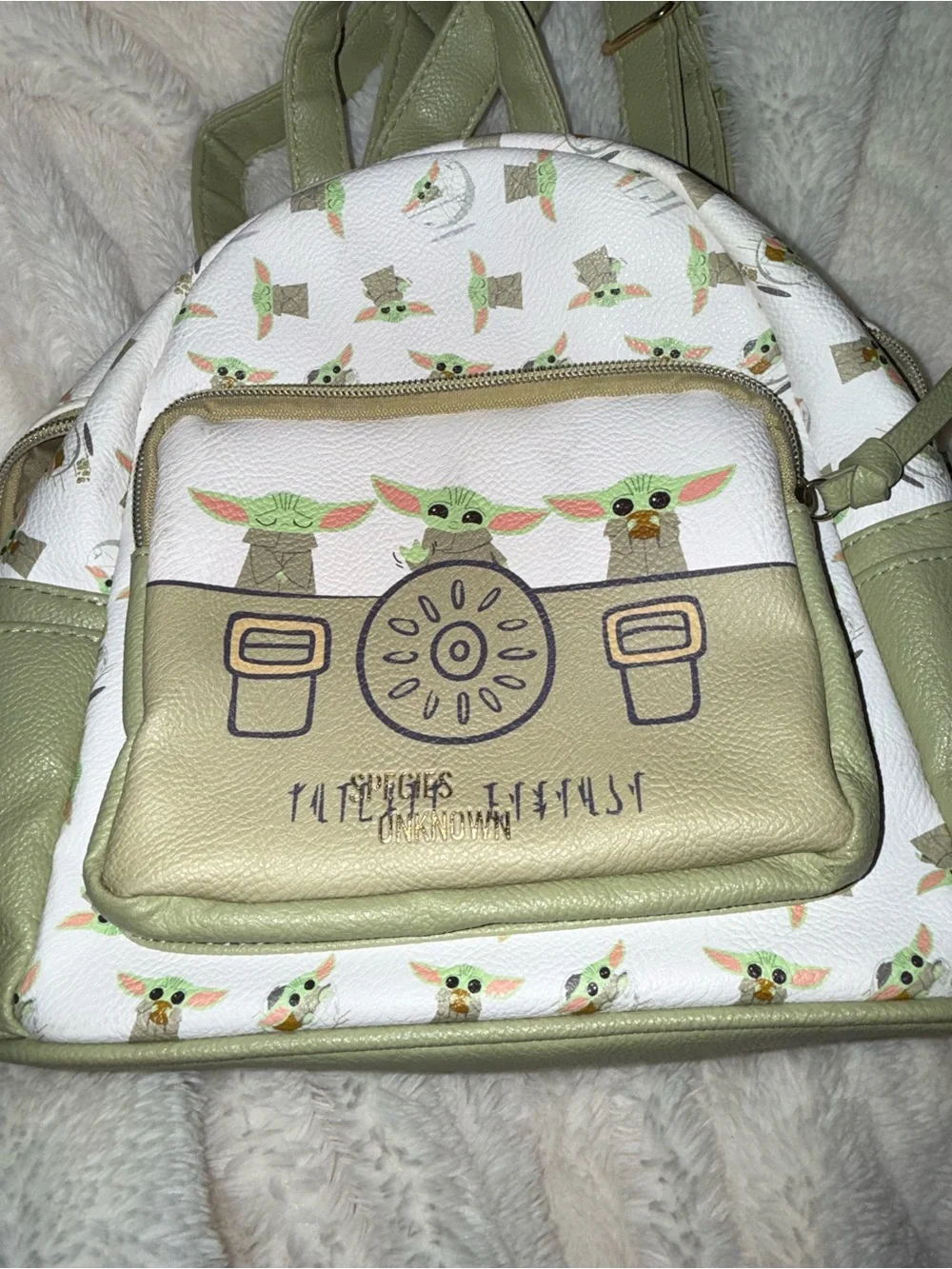 SET Star Wars Green & White Mini Backpack with Matching Wallet